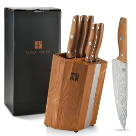S07-N EUNA Knife Block Set Pro High Carbon Steel Sharp