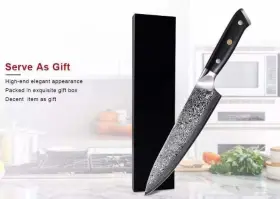 783495001348 EVERYTHING FOR THE MISTRESS Chefs Knife Damascus #3