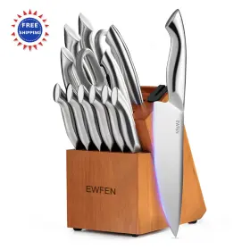 DJ-003 EWFEN Knife Set Kitchen Block Steel Anti Slip Sharp