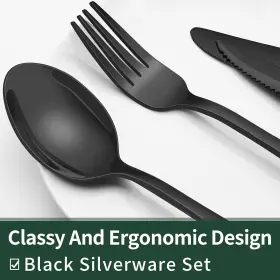 XIKE-1013CA EWFEN Silverware Set Steak Knives Flatware #3