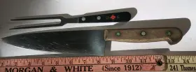 1048 F-DICK Chef Knife Fork Tang Wood Handle Nomostang