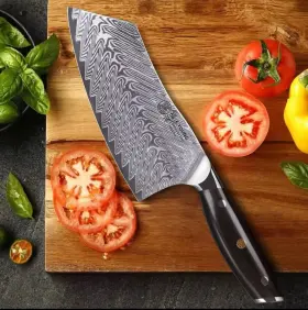 LI-VCK-L08 F. YOUNG Cleaver Knife Damascus Steel #2