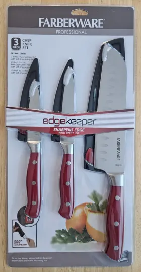 5243934 FABERWARE Chef Knife Set Edgekeeper