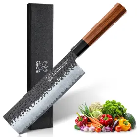 SHG-007S FAMC TE Nakiri Knife High Carbon Steel Kitchen Kn