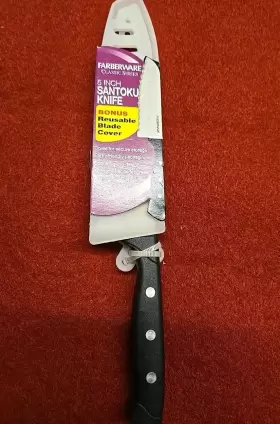 045908038281 FARBERWARE Pro Forged Steel Blade Cover Santoku
