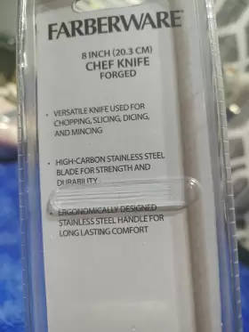 045908135775 FARBERWARE Chef Knife Forged Steel #3