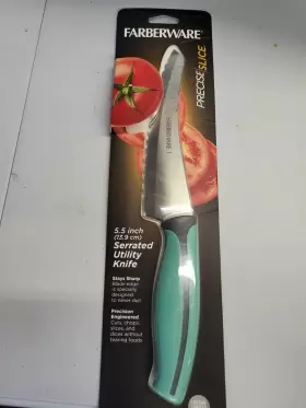 045908139414 FARBERWARE Precise Slice Utility Knife Serrated