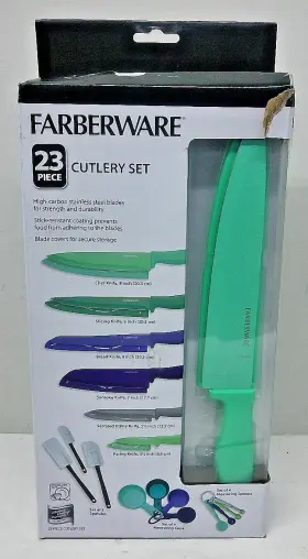 045908140922 FARBERWARE Knife Tool Set Dishwasher Safe