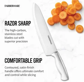 045908141134 FARBERWARE Platinum Steel Cutlery Knife Block #2