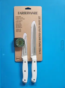 045908142322 FARBERWARE Triple Riveted Utility Knife Set