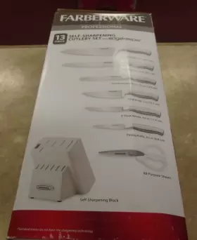 045908144760 FARBERWARE Sharpening Knife Block Set Box #2