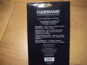 045908785307 FARBERWARE Stkeak Knife Set Triple Riveted Sharp #2