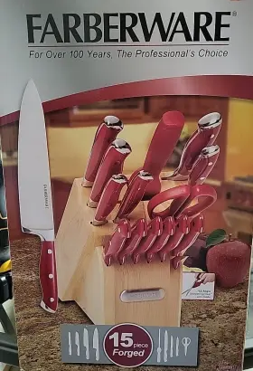 5148965 FARBERWARE Forged Triple Riveted Steel Knife Set