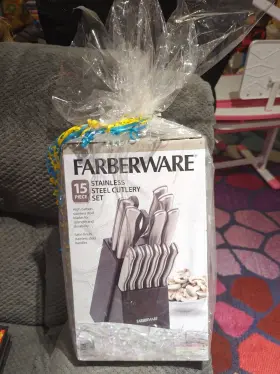 5152497 FARBERWARE Kitchen Knife Shears Cutlery Set Already