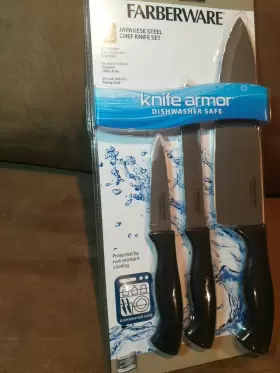 5218075 FARBERWARE Knife Armor Set Steel Chef Utility Paring #2