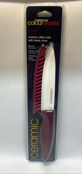 522-5331 FARBERWARE Colourworks Ceramic Kitchen Utility Knife
