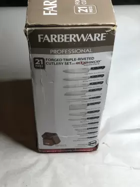 5252882 FARBERWARE Edgekeeper Steel Cutlery Knife Set Wood #2