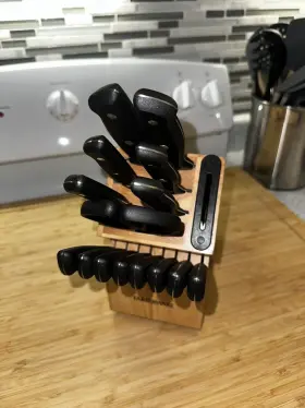 5253522 FARBERWARE Edgekeeper Triple Rivet Block Set Knife #2