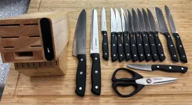 5253522 FARBERWARE Edgekeeper Triple Rivet Block Set Knife