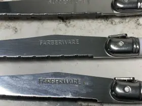 66130 FARBERWARE Laguiole Steak Knife Set Handles #3