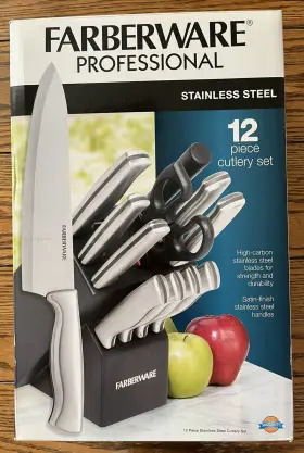 FG12BLKCAN FARBERWARE Steel Cutlery Set