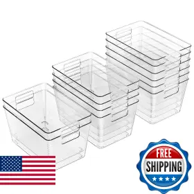 B0F9XX431Q FARYUAN Pack Storage Bins Pantry Organizer Handles