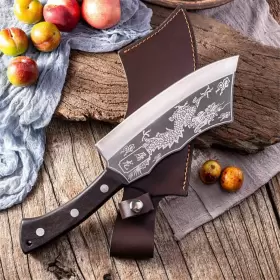 594849854600 FIBOSARA Handmade Dragon Knife Cuchillo Cocina #2