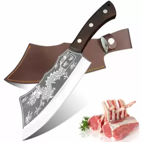 594849854600 FIBOSARA Handmade Dragon Knife Cuchillo Cocina