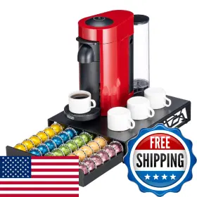 B0F9P653QK FLAGSHIP Vertuo Storage Coffee Organizer Spac