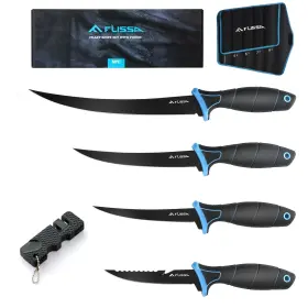 F001156 FLISSA Fillet Knife Set Boning Knives Sharpener Sheat