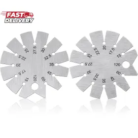 BEVEL-03 FLUTESAN Steel Axe Angle Finder Round Knife Blade