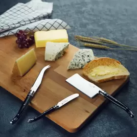 926228500174 FLYINGCOLORS Laguiole Cheese Knife Butter Set #3