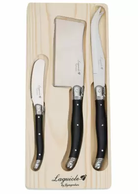 926228500174 FLYINGCOLORS Laguiole Cheese Knife Butter Set