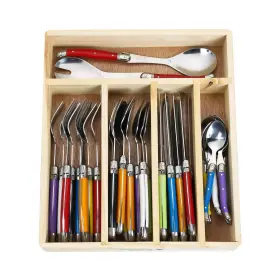 926228500495 FLYINGCOLORS Laguiole Steel Flatware Set Handles
