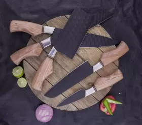 FNZ-0L8 FNZ Handmade Carbon Steel Cooking Chef Kitchen Knives #2
