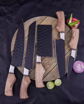 FNZ-0L8 FNZ Handmade Carbon Steel Cooking Chef Kitchen Knives #3