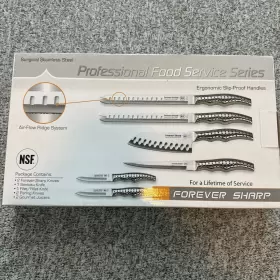 811782020076 FOREVER SHARP Cutlery Set Surgical Steel Knifes #2