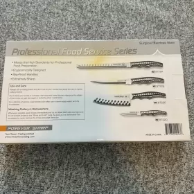 811782020076 FOREVER SHARP Cutlery Set Surgical Steel Knifes #3