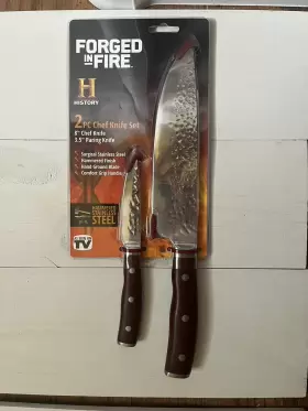 CWB02110 FORGED IN FIRE Chef Knife Set Tv