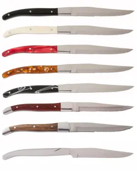 646292328110 FORTESSA Provencal Serrated Steak Knife Wood Set #3