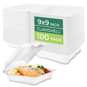 B0FBH7FDTW FRESHWARE Clamshell Food Containers Lids Go