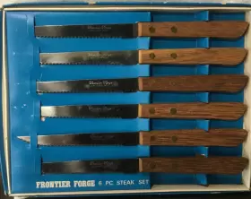 233444 FRONTIER FORGE Steel Steak Knives Knife #3