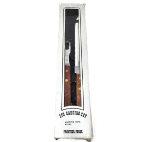 J312BD FRONTIER FORGE Carving Set Knife Fork #2