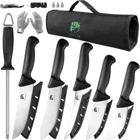 SLTZ5K11PCS FULLHI Butcher Knife Set Slip Boning