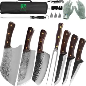 724724763729 FULLHI Chef Butcher Fish Knife Set High Carbon