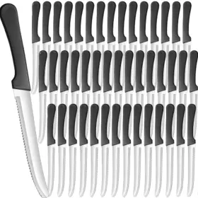 SSK610201 GEEX DEPOT Pack Steak Knives Set Steel Serrated Dis
