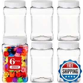 B0F9PBQYRQ GEISERAILIE Square Jars Pinch Handle Storage