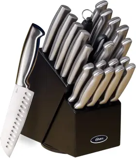 70562.22 GIBSON Oster Baldwyn Knive Block Set Steel Cutlery