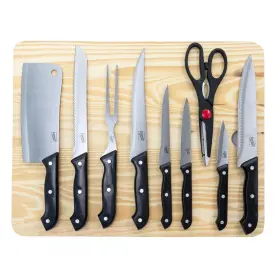 085081506962 GIBSON HOME Wildcraft Cutlery Set Wooden Cutting