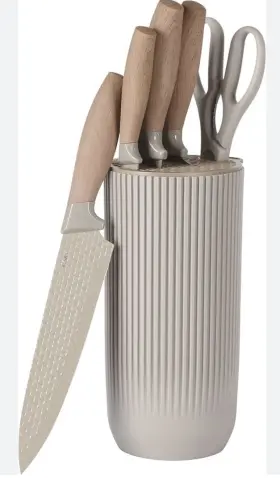 147005.06 GIBSON HOMEWARES Knife Set Round Stand Box